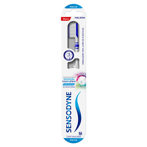 Escova Dental Sensodyne Proteção Completa+ Limpeza Avançada Macia - 1 unidade