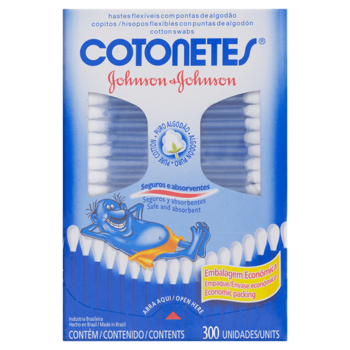 Hastes Flexíveis Cotonetes 300 unidades