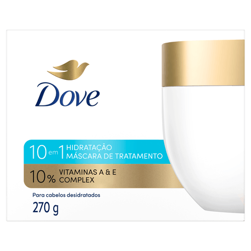 Máscara de Tratamento Dove 10 em 1 Hidratação - 270g