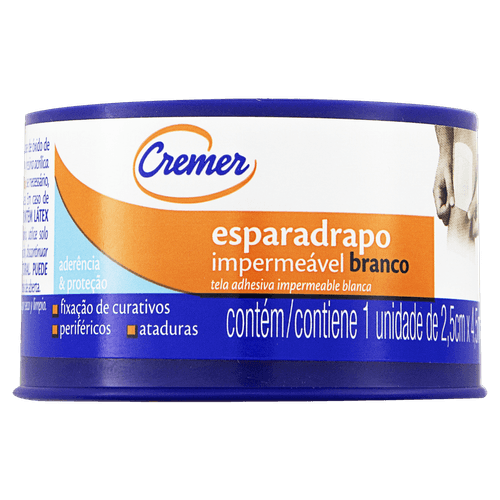 Esparadrapo Cremer Imperm Branco 2,5Cmx4,5Mt - Cremer