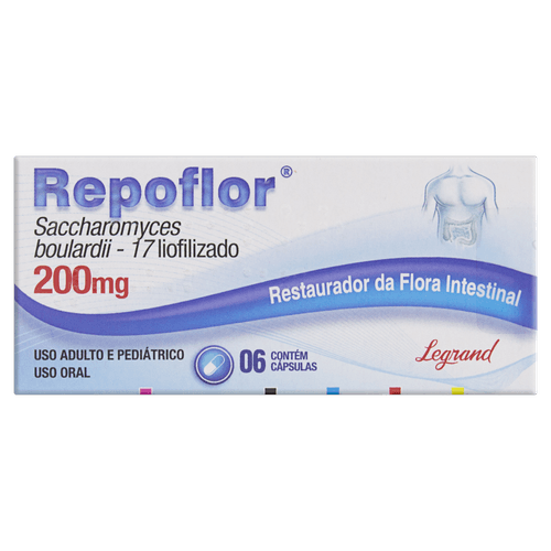 Repoflor 200mg 6 Cápsulas