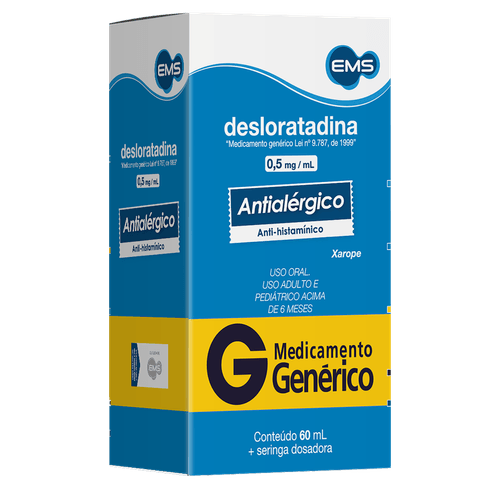 G Desloratadina 0,5Mg Xpe 60Ml - Ems