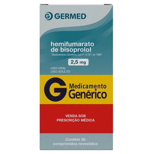 Hemifumarato de Bisoprolol Ems 2,5mg Comprimido 30 Unidades