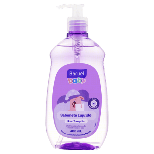 SABONETE LÍQUIDO BARUEL BABY SONO TRANQUILO 400ML