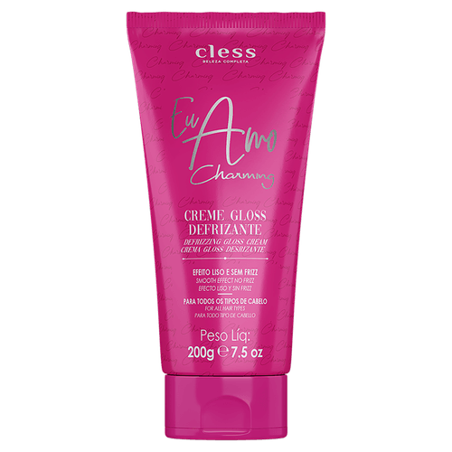 Creme Defrizante Charming Gloss 200g - Efeito Liso Sem Frizz