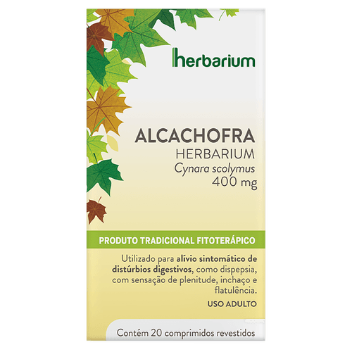 Alcachofra 400mg Herbarium - 20 comprimidos