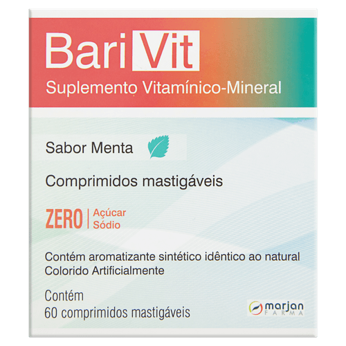 Marjan Barivit Sabor Menta 60 Comprimidos Mastigavel - Barivit
