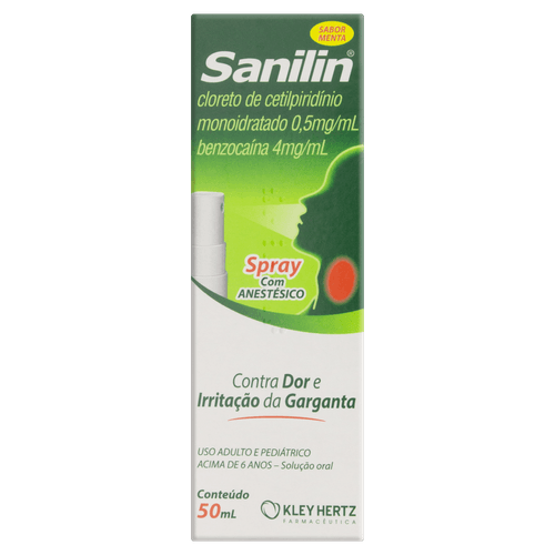 Sanilin 0,5 + 4mg Solução Oral Spray 50ml