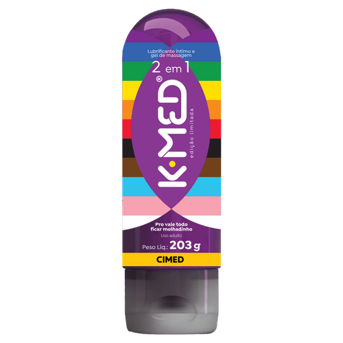 Lubrificante Íntimo e Corporal Gel 2 em 1 K-Med LGBTQ+ - 203g