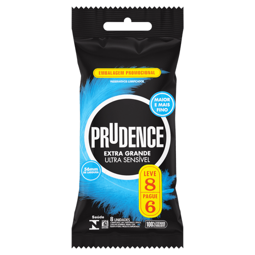 Preservativo Prudence Extra Grande Ulta Sensitive L8P6 - Prudence