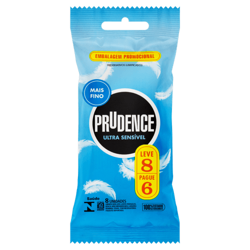 Preservativo Prudence Ult Sensi - Leve 8 Pague 6 - Prudence
