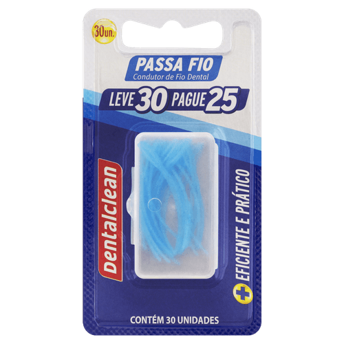 Passa-Fio Dentalclean Leve 30 Pague 25 Unidades