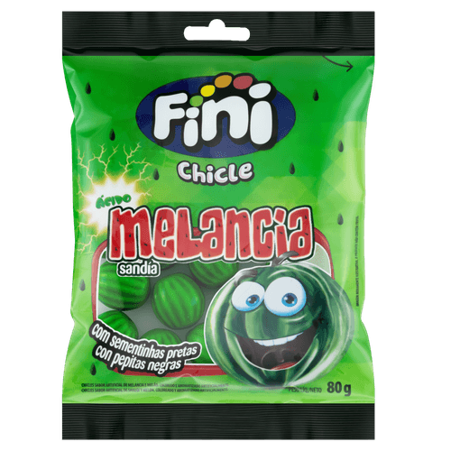 Goma de mascar melancia ácida Fini 100g