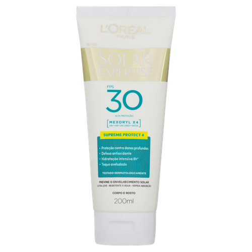 Protetor Solar Corporal L'Oréal Paris Solar Expertise Supreme Protect 4 FPS 30, 200ml