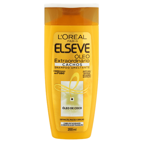 Shampoo Umectante Elseve Óleo Extraordinário Cachos 200ml - L'oréal Paris