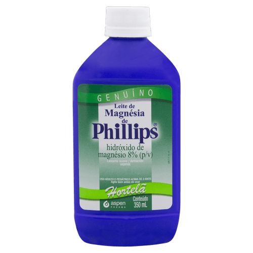 Leite de Magnésia de Phillips Hortelã - 350ml