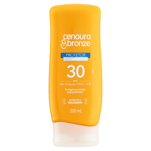 Protetor Solar FPS 30 Cenoura e Bronze 200ml