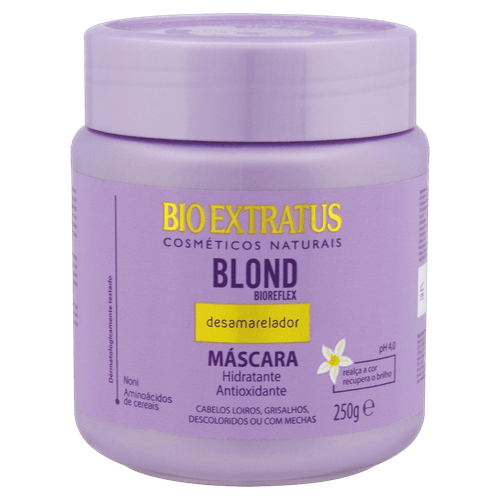 Máscara Blond Bioreflex Desamareladora 250g Bio Extratus