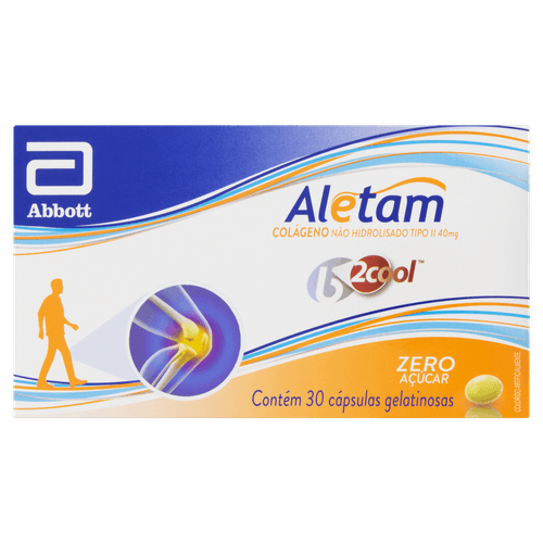Aletam Colágeno 40 mg Abbott - 30 cápsulas
