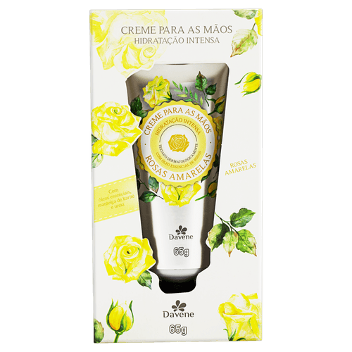 Creme Para Mãos Rosa Amarelas 65G - Davene