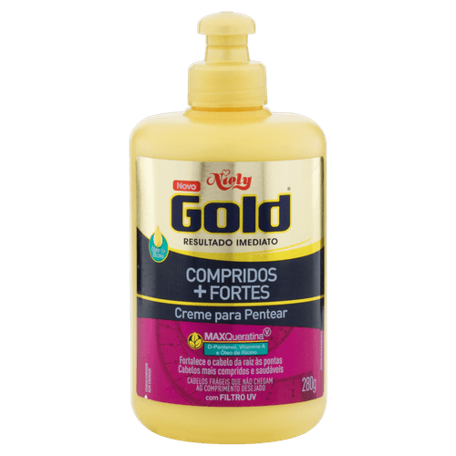 Creme Pentear Niely Gold Compridos + Fortes 280G - Niely Gold