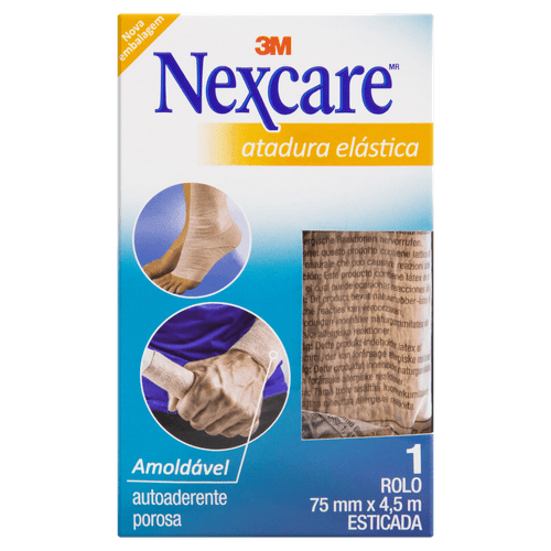Atadura Elástica Nexcare 75mm X 4,5m 1 Unidade