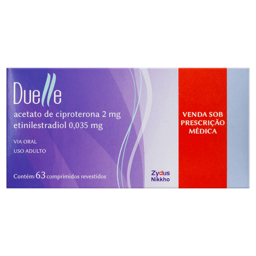 Duelle 2mg + 0,035mg 63 Comprimidos - Zydus