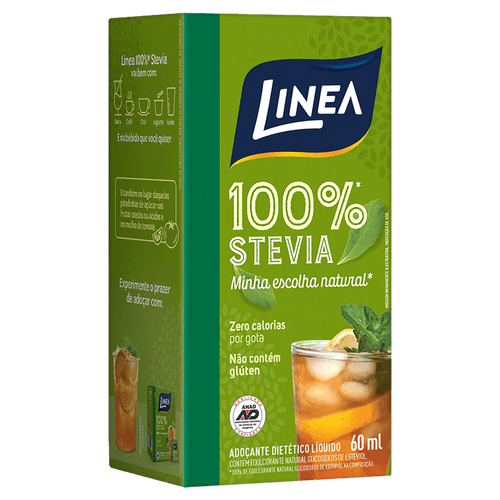 Adoçante Linea Stevia Líquido 60Ml - Linea