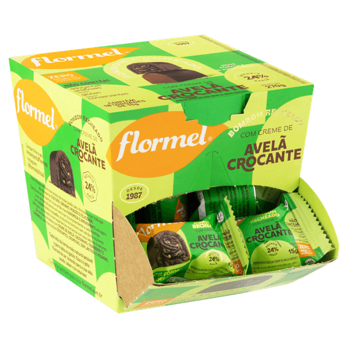 Bombom Recheado Flormel Avelã Crocante 15g