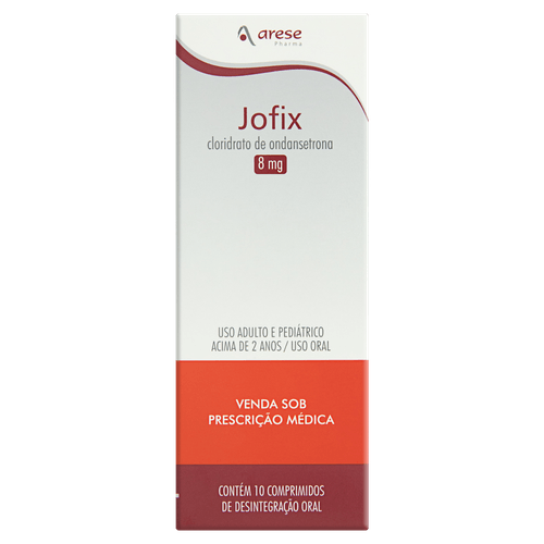 Arese Jofix Cloridrato de Ondansetrona 8mg 10 Comprimidos Desintegração Oral