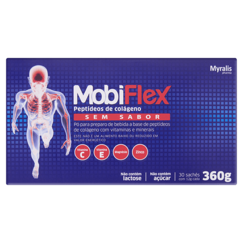 Mobiflex Colágeno 12g Myralis - 30 sachês