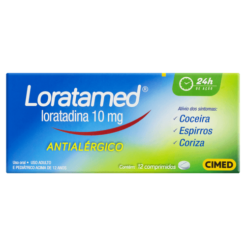 Loratamed 10mg - 12 comprimidos