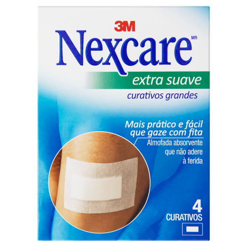 Curativo Extra Suave Nexcare Caixa 4 Unidades