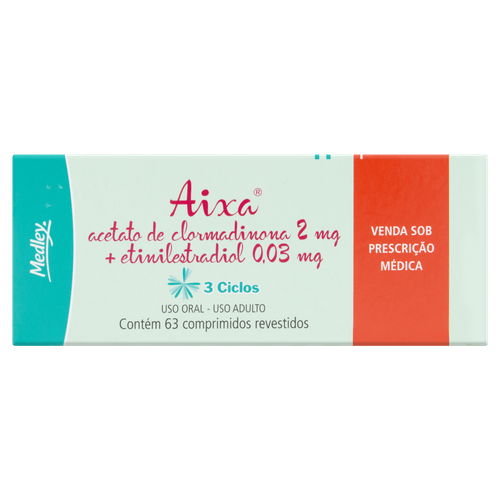 Aixa 2 + 0,03mg 63 Comprimidos Revestidos