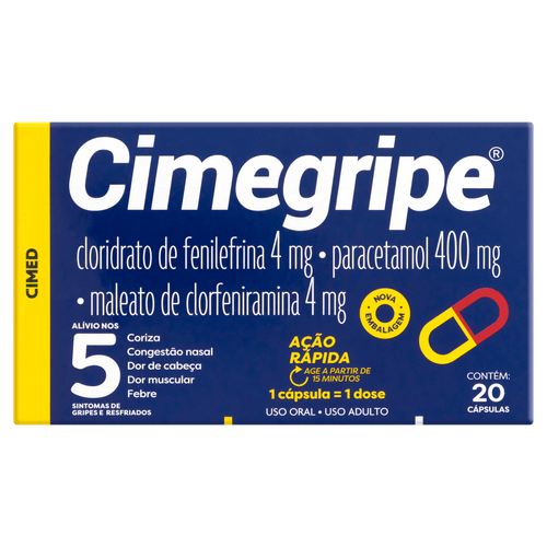 Cimegripe - 20 cápsulas