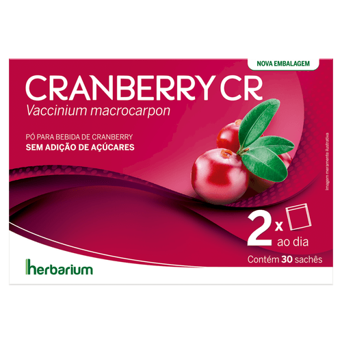 Pó para Bebida de Cranberry sem Adição de Açúcar Cranberry - 30 Sachês