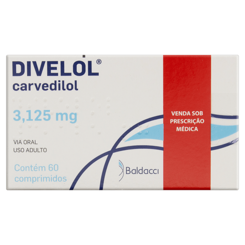 Divelol 3,125mg 60 Comprimidos