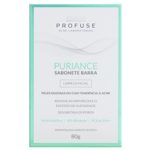 Sabonete Facial Puriance Profuse 80g Barra