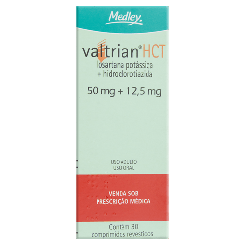 Valtrian Hct 50 + 12,5mg 30 Comprimidos
