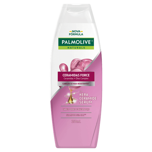 Shampoo Naturals Ceramidas Force 350ml Palmolive Fortalecedor para Cabelos Quebradiços