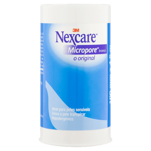 Esparadrapo Nexcare Fita Micropore Branco 100Mmx4,5Mt - Nexcare