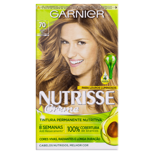 Tintura Garnier Nutrisse Creme 70 Louro Mel