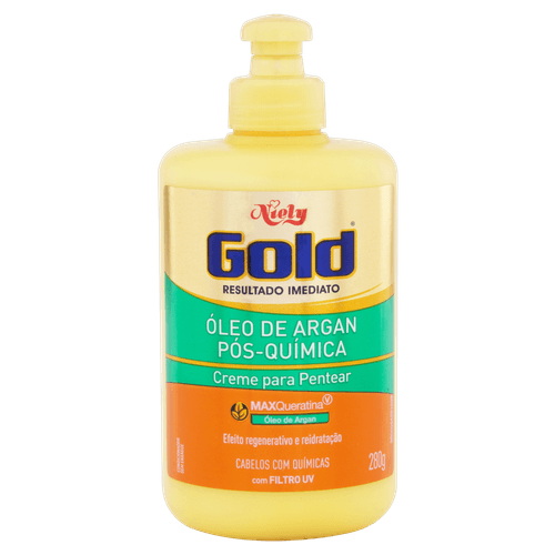 Creme para Pentear Niely Gold Pós-Química Óleo de Argan 280g Niely