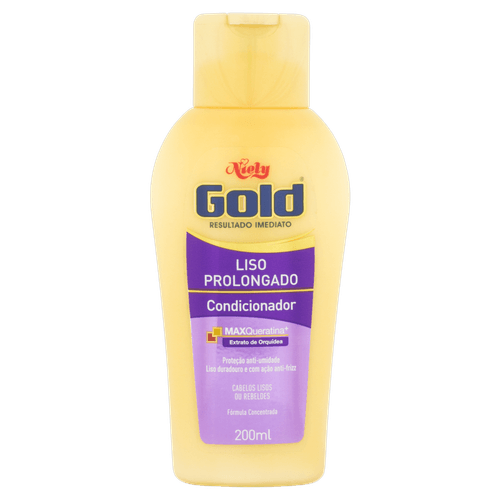 Condicionador Niely Gold Liso 200Ml - Niely Gold
