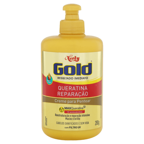 Creme Pentear Niely Gold Queratina 280G - Niely Gold