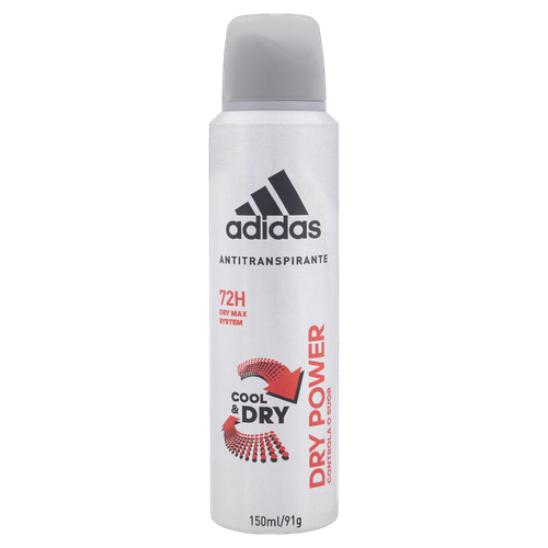 Desodorante Adidas Aerosol Dry Pwr Masculino 150Ml - Adidas