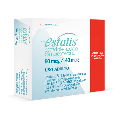 Adesivo Transdérmico Estalis Estradiol + Noretisterona Novartis 50+140mcg 8 Unidades