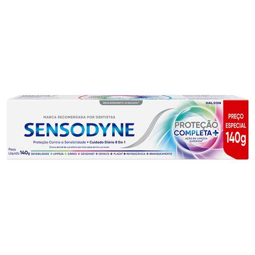 Creme Dental Sensodyne 8 em 1 Proteção Completa – 140g