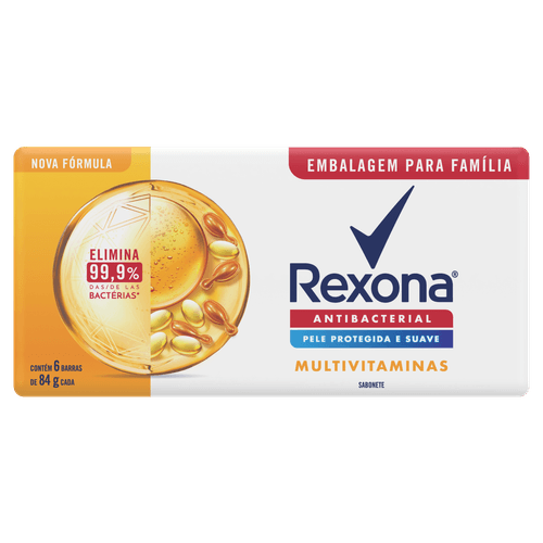 KIT SAB REXONA ANTIB MULTIVITAMINAS 84G L+P- 6UN