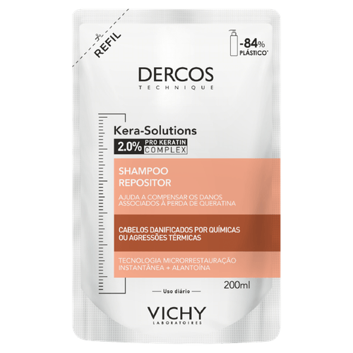 Shampoo Repositor Vichy Dercos Kera-Solutions Cabelos Danificados 300ml